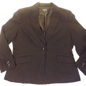 Kasper Black Stripe Suit Blazer Jacket